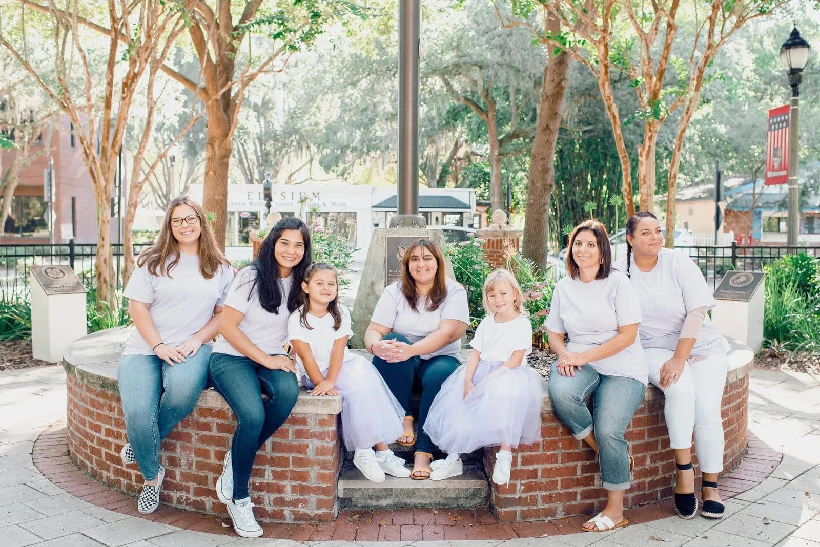 The Windermere Agency team gathered in downtown Windermere, Florida